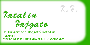katalin hajgato business card