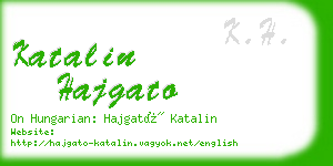 katalin hajgato business card